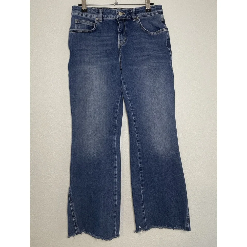Free People Dark Wash Straight Jeans Size 28R - Picture 1 of 8